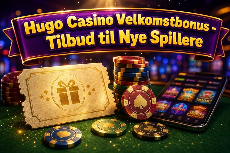 Hugo Casino Velkomstbonus - Tilbud til Nye Spillere