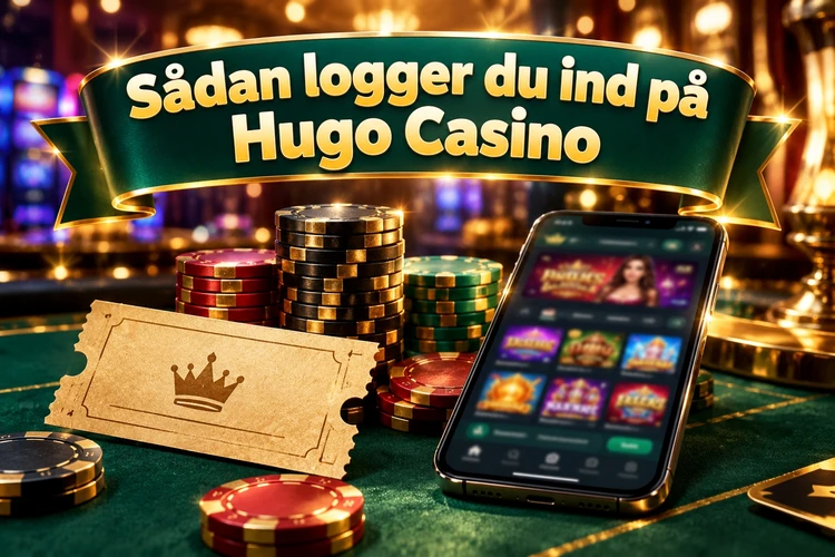 Sådan logger du ind på Hugo Casino