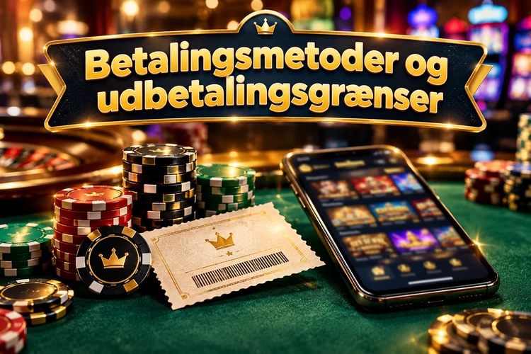 Betalingsmetoder og udbetalingsgrænser